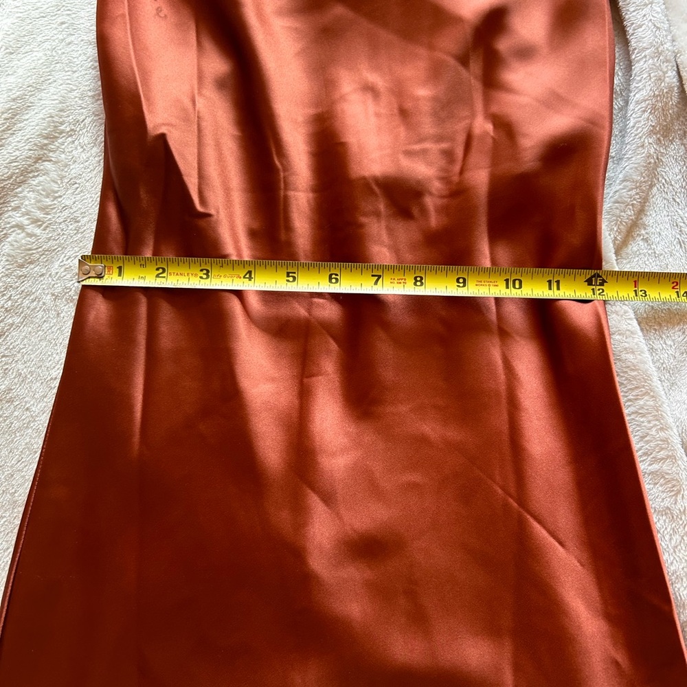 Salmon Petal & Pup Satin slip dress - Picture 7 of 13